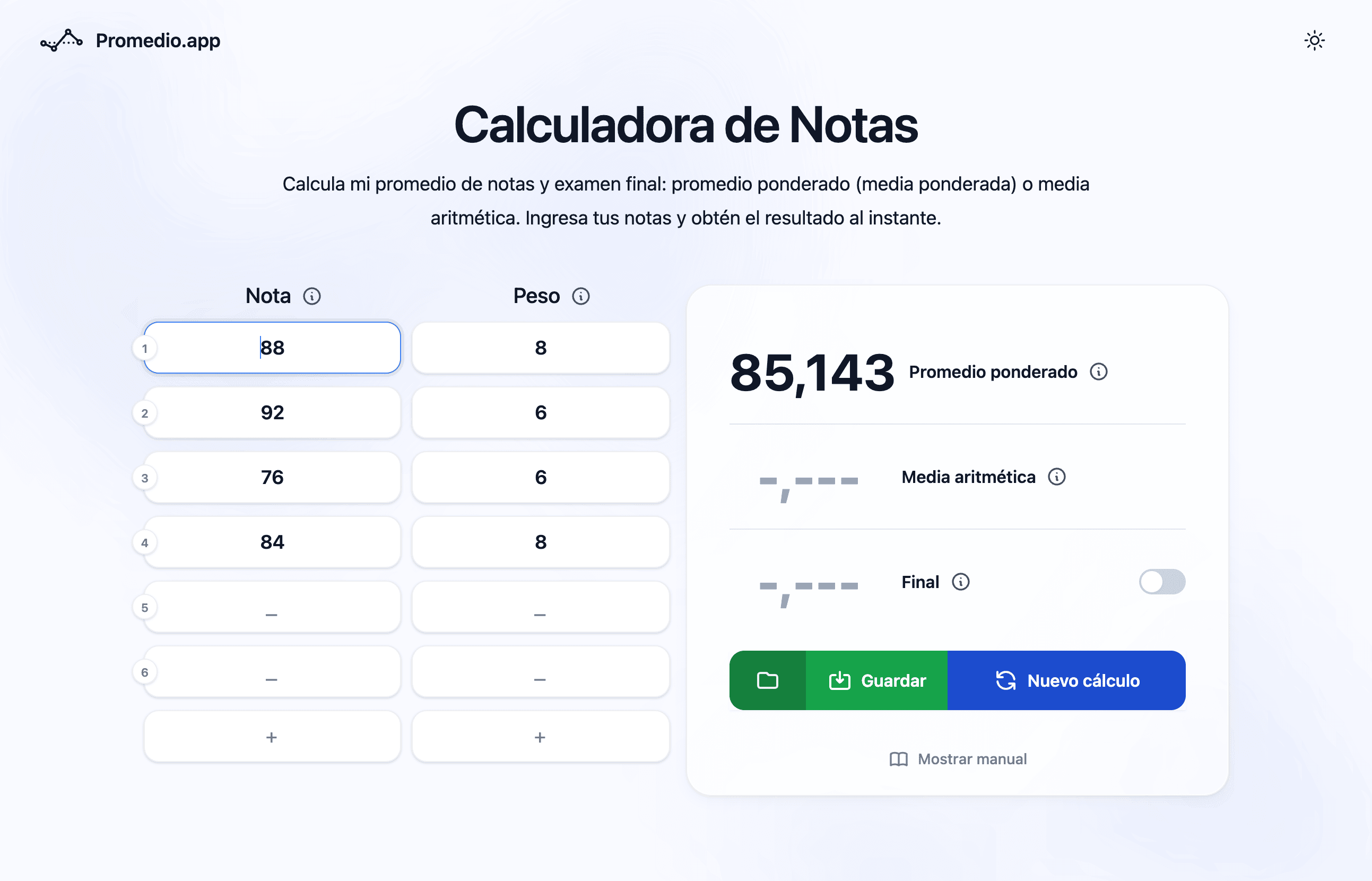 Calculadora de promedio Tec de Monterrey con unidades